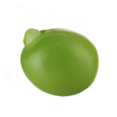 Beyaz üzerinde izole bezelye closeup 