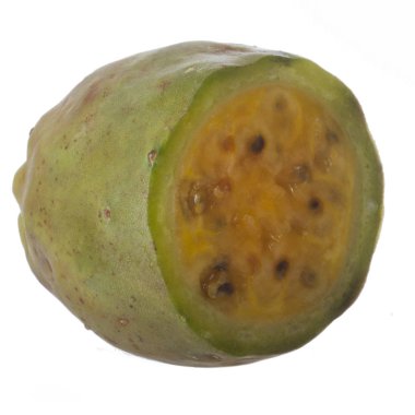 Beyaz arka planda izole egzotik meyve closeup 