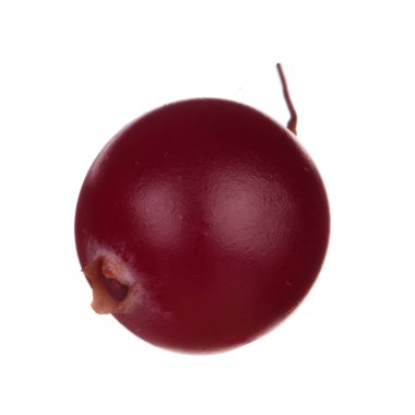 Beyaz arka planda izole kızılcık yakın çekim 