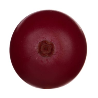 Beyaz arka planda izole kızılcık yakın çekim 