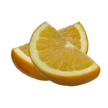 Turuncu Beyaz arka plan üzerinde izole closeup 