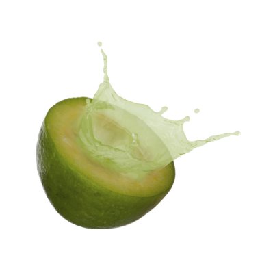Taze feijoa beyaz arka plan üzerinde izole 
