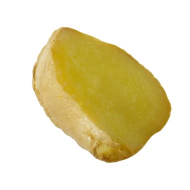 Beyaz üzerinde izole vahşi zencefil closeup 