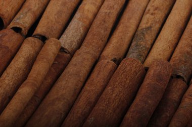 Aromatik tarçın çubuklarının yakın çekim