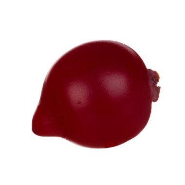 Beyaz arka planda izole kızılcık yakın çekim 