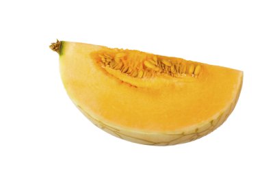 Beyaz arka plan üzerinde izole kavun closeup