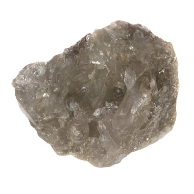 Beyaz arka plan üzerinde izole kuvars taşı