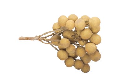 Tatlı Longan beyaz arka plan üzerinde izole