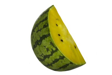 Beyaz arkaplanda izole edilmiş karpuz görüntüsü