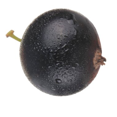 Beyaz arka plan üzerinde izole Olgun tatlı Frenk üzümü