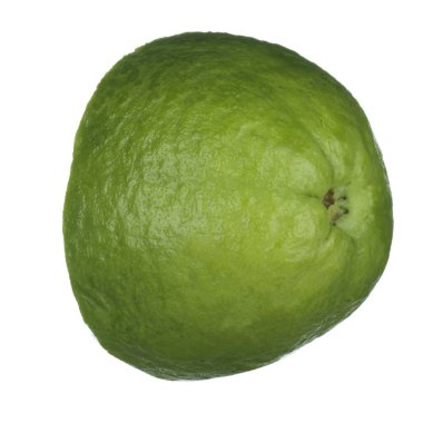 Beyaz arka planda izole guava yakın çekim