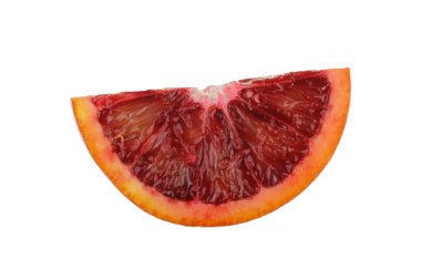 Beyaz arka planda izole kırmızı turuncu closeup