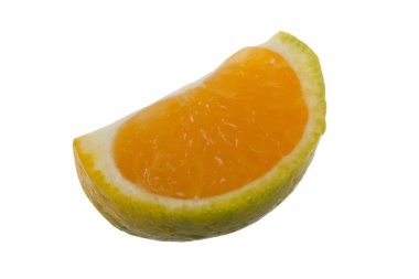 Mandarin beyaz arkaplanda izole edildi