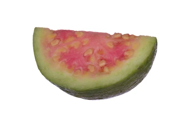 Närbild Guava Skott Thailand Frukt Isolerad Vitt — Stockfoto