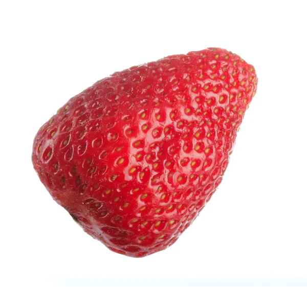 Ripe Raw Strawberry Isolated White Background — Stock Photo, Image