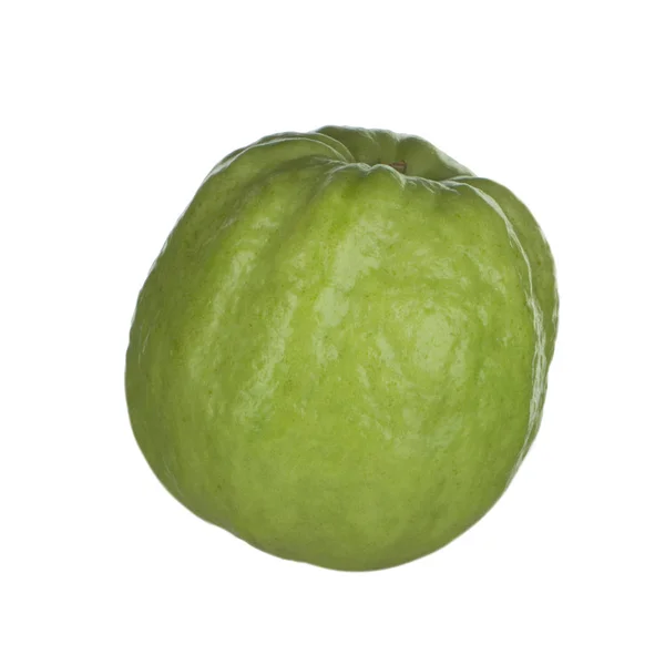 Närbild Guava Isolerad Vit Bakgrund — Stockfoto