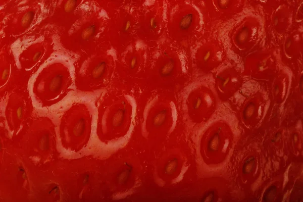 Closeup of fresh strawberry pattern, food background