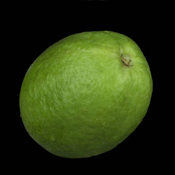 Closeup Guava Fekete Háttér — Stock Fotó
