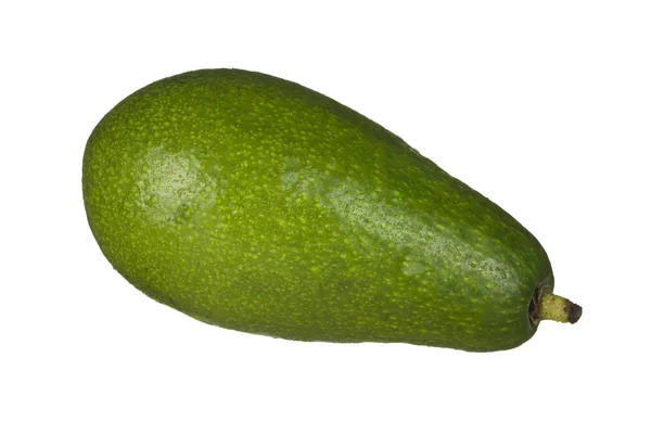 Reife Avocadofrucht Isoliert Auf Weiß — Stockfoto