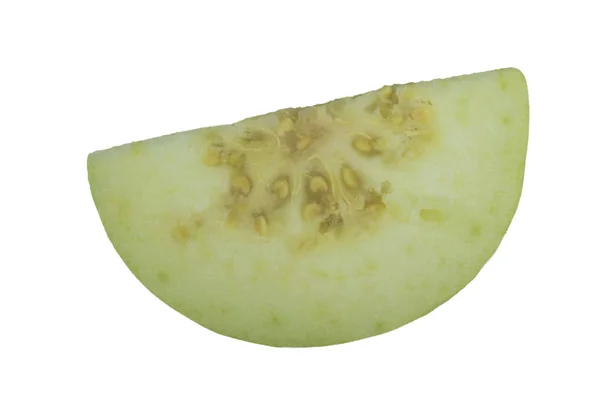 Primo Piano Guava Isolato Sfondo Bianco — Foto Stock