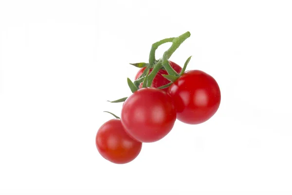 Tomates Mûres Rouges Isolées Sur Fond Blanc — Photo