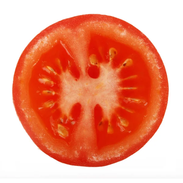 Großaufnahme Von Tomaten Isoliert Auf Weiß — Stockfoto