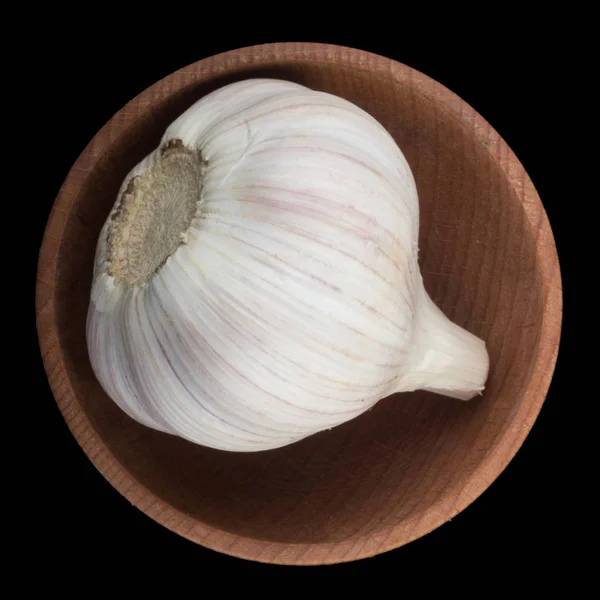 Closeup Shot Garlic Dark Background — Stock Photo, Image