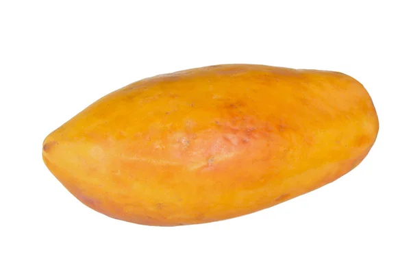 Papaya Gyümölcs Elszigetelt Fehér Alapon — Stock Fotó