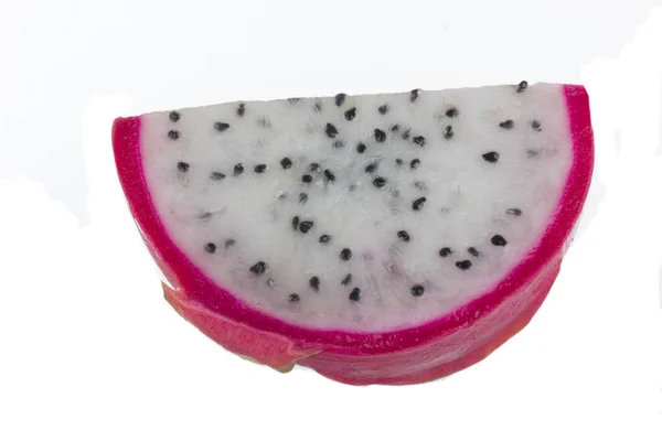 Nahaufnahme Exotischer Früchte Isoliert Auf Weißem Hintergrund — Stockfoto
