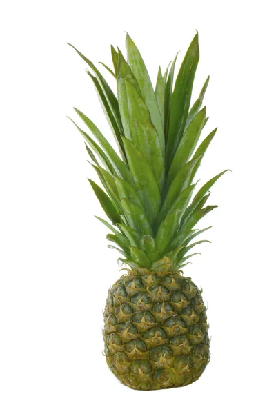 Nahaufnahme Von Ananas Isoliert Auf Weißem Hintergrund — Stockfoto