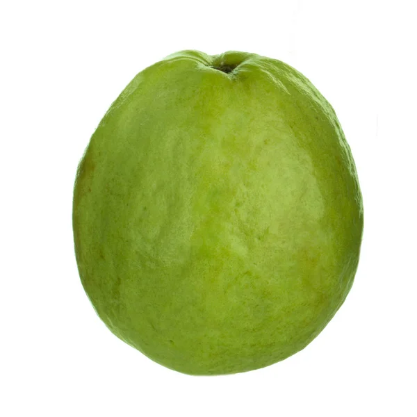Närbild Guava Isolerad Vit Bakgrund — Stockfoto