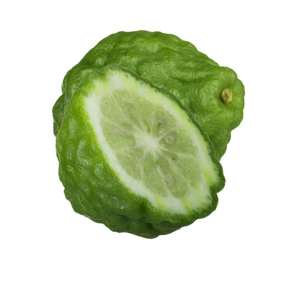 Närbild Kaffir Skott Grön Citrusfrukter — Stockfoto