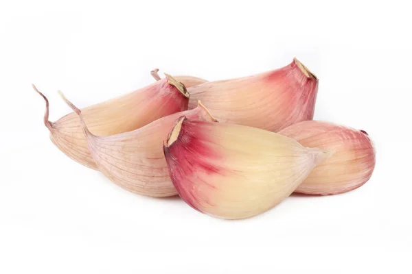 Closeup Shot Garlic Isolated White Background — Stock Photo, Image