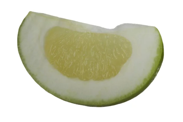 Closeup Oroblanco Izolován Bílém Pozadí Tropické Citrusové Plody — Stock fotografie