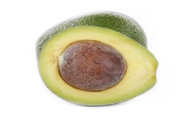 Nærbillede Avocado Isoleret Hvid Baggrund - Stock-foto