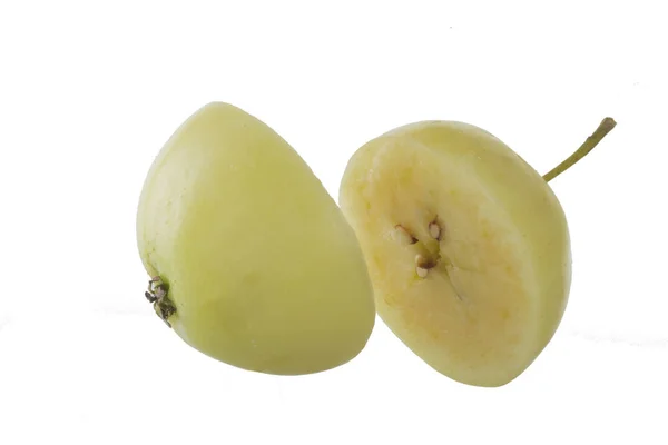 Świeże Jabłko Izolowane Białym Tle — Zdjęcie stockowe
