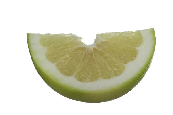 Närbild Oroblanco Isolerad Vit Bakgrund Tropiska Citrusfrukter — Stockfoto