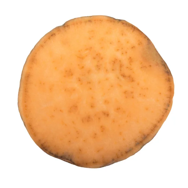 Zoete Aardappel Geïsoleerd Witte Achtergrond — Stockfoto