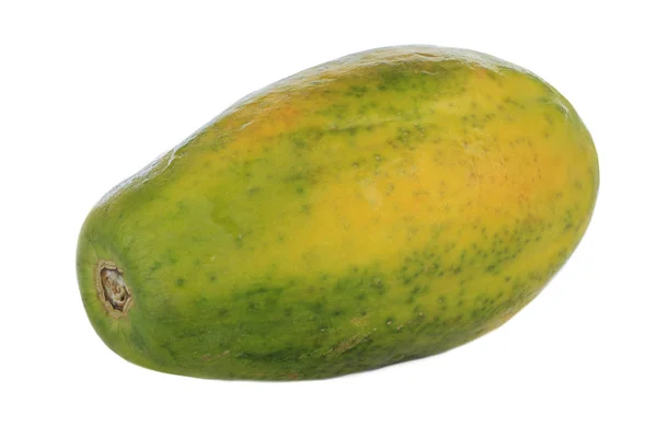 Papaya Fruit Geïsoleerd Witte Achtergrond — Stockfoto