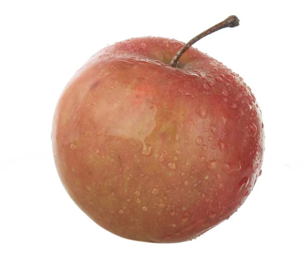 Färskt Äpple Isolerad Vit Bakgrund — Stockfoto