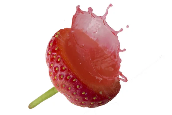 Nahaufnahme Von Rohen Erdbeeren Lebensmittel Hintergrund — Stockfoto