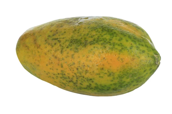 Fruto Papaya Aislado Sobre Fondo Blanco —  Fotos de Stock
