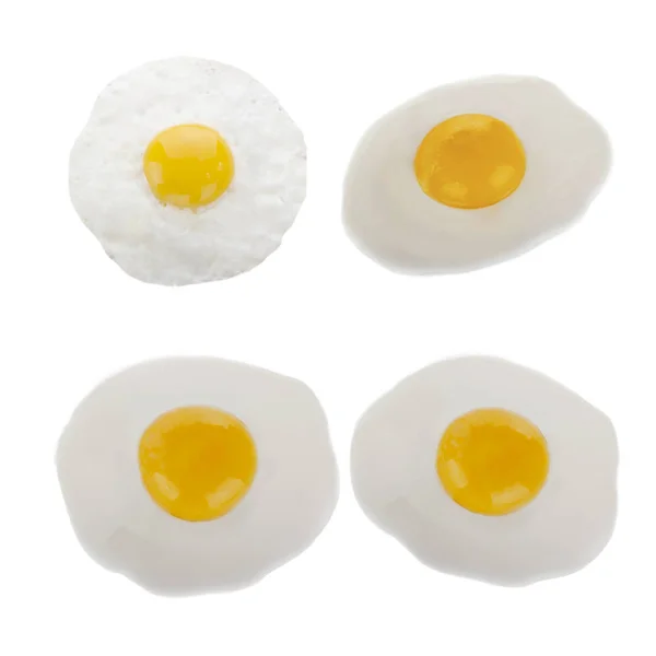 Κοντινά Πλάνα Από Τηγανητό Αυγό Φαγητό — Φωτογραφία Αρχείου