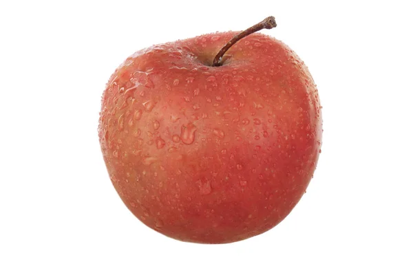 Färskt Äpple Isolerad Vit Bakgrund — Stockfoto