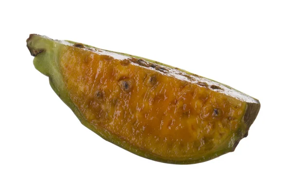 Närbild Exotisk Frukt Isolerad Vit Bakgrund — Stockfoto