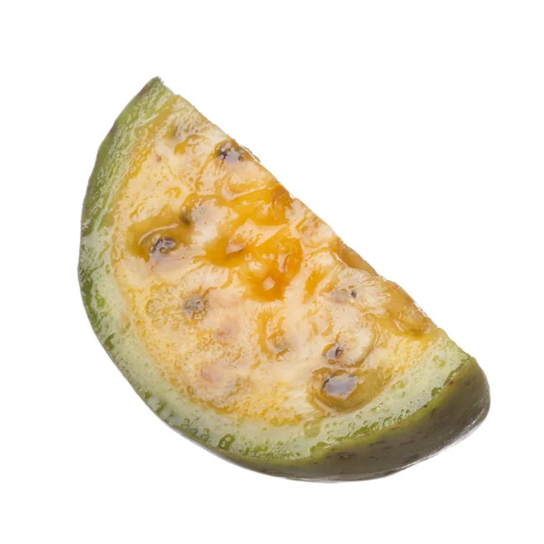 Closeup Frutas Exóticas Isoladas Fundo Branco — Fotografia de Stock