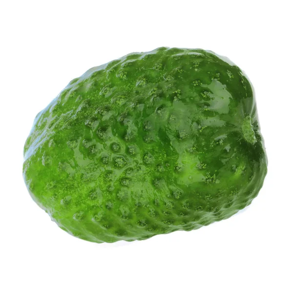 Raw Ripe Green Cucumber Isolated White Background — Stock Photo, Image