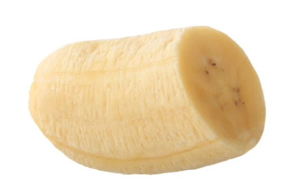 Närbild Banan Isolerad Vit Bakgrund — Stockfoto