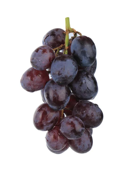 查出的葡萄束在白色背景 — 图库照片