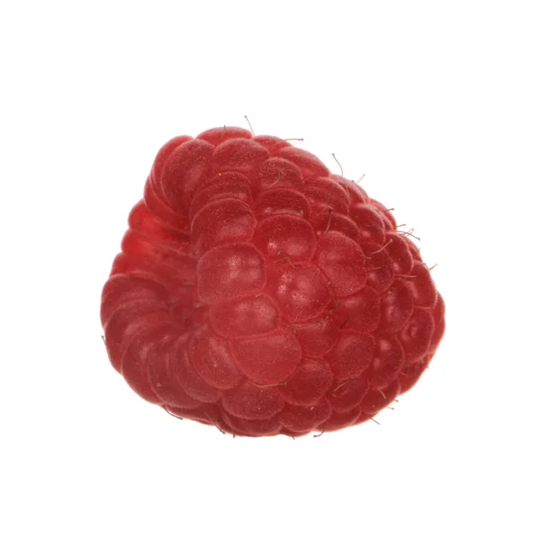 Ripe Sweet Raspberry Isolated White Background — Stock Photo, Image